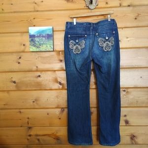 Nine West 💜 Vintage Ramses‎  Bootcut Jeans Flap